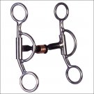 HILASON SWEET IRON DOG BONE LOOSE CHEEK SNAFFLE MOUTH HORSE BIT