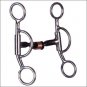HILASON SWEET IRON DOG BONE LOOSE CHEEK SNAFFLE MOUTH HORSE BIT