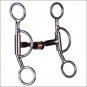 HILASON SWEET IRON DOG BONE LOOSE CHEEK SNAFFLE MOUTH HORSE BIT