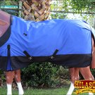 HILASON 600D RIPSTOP WATERPROOF POLY TURNOUT HORSE WINTER SHEET BLUE BLACK
