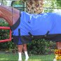 HILASON 600D RIPSTOP WATERPROOF POLY TURNOUT HORSE WINTER SHEET BLUE BLACK