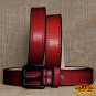 GM101DB-F HILASON HAND MADE HEAVY DUTY BUFFALO HIDE LEATHER STICHED BELT 46"