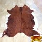 H155F HILASON HAIR ON LEATHER BRAZILIAN COWHIDE SKIN RUG CARPET EXOTIC TRI COLOR
