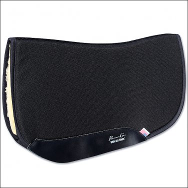 PROFESSIONAL CHOICE SMX AIR RIDE SQUARE BARREL HORSE FLEECE SADDLE PAD BLACK