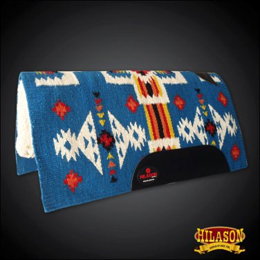 MADEINUSA 350-F HILASON WESTERN WOOL SHOCK BUSTER SADDLE BLANKET PAD WHITE