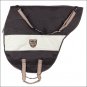 HORZE LARGE SADDLE CARRIER COVER BAG CHOCOLATE BROWN POLYESTER