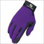SIZE 05 PURPLE HERITAGE PERFORMANCE RIDING GLOVES HORSE EQUESTRIAN