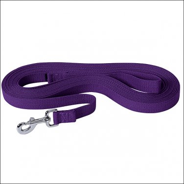 PURPLE WEAVER TACK HORSE FLAT COTTON LUNGE LINE WITH NICKEL PLATED 225 SNAP