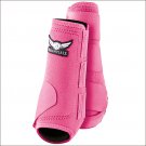 MEDIUM TREVOR BRAZILE RELENTLESS ALL AROUND HORSE SPORT HIND BOOTS PAIR PINK