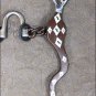 HILASON ANTIQUE BROWN ROPING HORSE BIT HIGH PORT CORRECTION MOUTH W/COPPER INLAY