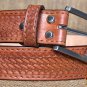 GM201MRED-F HILASON HAND MADE HEAVY DUTY BUFFALO HIDE LEATHER STICHED BELT 60"