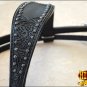 HILASON WESTERN LEATHER HORSE ONE EAR BRIDLE HEADSTALL BLACK HAND CARVED