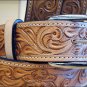 58" HILASON HAND MADE HEAVY DUTY BUFFALO HIDE LEATHER STICHED GUN HOLSTER BELT