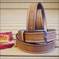 52" HILASON HAND MADE HEAVY DUTY BUFFALO HIDE LEATHER STICHED GUN HOLSTER BELT