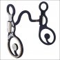 HILASON BLACK STEEL SHOW HORSE BIT 5-1/8 inch PORT MOUTHPIECE