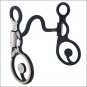 HILASON BLACK STEEL SHOW HORSE BIT 5-1/8 inch PORT MOUTHPIECE