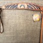 S570 HILASON WESTERN LEATHER HORSE BREAST COLLAR TAN BLACK HAND PAINT CROSS GUN