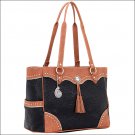 AMERICAN WEST BANDANA BRECKEN RIDGE CARRY ON TOTE SHOULDER HAND BAG TAN