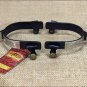 HILASON BLACK STEEL MEN ROPER SPURS ENGRAVED GERMAN SILVER TRIM BRASS ROWEL