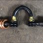 HILASON BLACK STEEL TRAINING HORSE BIT CORRECTION MOUTH W/COPPER RINGS