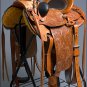 WD005ABG-F HILASON BIG KING WESTERN WADE RANCH ROPING COWBOY TRAIL SADDLE 17"