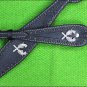 HILASON WESTERN LEATHER HORSE HEADSTALL BREAST COLLAR BLACK CROSS GUN CONCHO