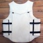PV800-F HILASON BULL RIDING PRO RODEO LEATHER PROTECTIVE VEST GEAR EQUIPMENT SML