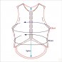 PV800-F HILASON BULL RIDING PRO RODEO LEATHER PROTECTIVE VEST GEAR EQUIPMENT SML