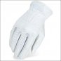 HERITAGE LEATHER PRO-FIT SHOW HORSE RIDING EQUESTRIAN GLOVE WHITE