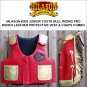 HILASON KIDS JUNIOR YOUTH BULL RIDING PRO RODEO LEATHER PROTECTIVE VEST CHAPS