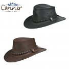 CONNER HANDMADE BC HATS BAC PAC TRAVELLER OILY AUSTRALIAN LEATHER