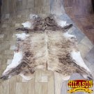 HS1175-F HILASON HAIR ON LEATHER PURE BRAZILIAN COWHIDE SKIN RUG CARPET NATURAL