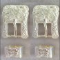 1 pc. BUCKLE HORSE SADDLE WESTERN HEADSTALL BRIDLE SILVER TACK FLORAL 3/4 INCH