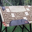 FEP312 MADE IN USA HILASON WESTERN WOOL FELT SADDLE BLANKET PAD SAND BROWN
