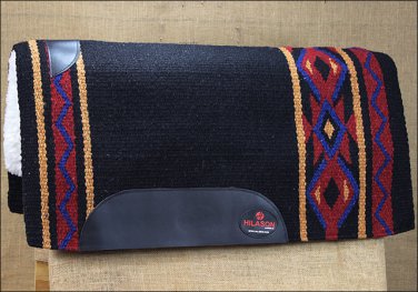 FEP213 MADE IN USA HILASON WESTERN WOOL FELT SADDLE BLANKET PAD ROYAL CRIMSON