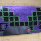 FEP244 MADE IN USA HILASON WESTERN WOOL SHOCK BUSTER SADDLE BLANKET PAD LAVENDER