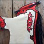 F-CH224 HILASON PRO RODEO BRONC BULL-RIDING SHOW SMOOTH LEATHER CHAPS PBR PRCA