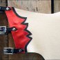 F-CH224 HILASON PRO RODEO BRONC BULL-RIDING SHOW SMOOTH LEATHER CHAPS PBR PRCA