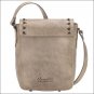 AMERICAN WEST LEATHER APACHE HANDBAG LADIES CROSSBODY FLAP BAG SAND CROSS SIGN