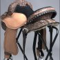 TT205DBRO 14" HILASON WESTERN FLEX TREE BARREL RACING TRAIL RIDING HORSE SADDLE