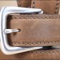 32" JUSTIN BROWN WORKING SPORT LEATHER MEN BELT SQUARE BUCKLE 1-3/8" Wide