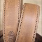 32" JUSTIN BROWN WORKING SPORT LEATHER MEN BELT SQUARE BUCKLE 1-3/8" Wide