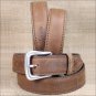 32" JUSTIN BROWN WORKING SPORT LEATHER MEN BELT SQUARE BUCKLE 1-3/8" Wide