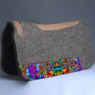 MADEINUSA HIGH QUALITY 100% WOOL FELT HILASON WESTERN SADDLE PAD TIE DIE 31x32