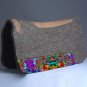 MADEINUSA HIGH QUALITY 100% WOOL FELT HILASON WESTERN SADDLE PAD TIE DIE 31x32