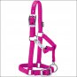 WEAVER LARGE PINK FUSION MINIATURE HORSE ADJUSTABLE CHIN & THROAT SNAP HALTER