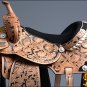 BH094-F HILASON WESTERN LEATHER BARREL RACING TRAIL PLEASURE RIDING SADDLE 16"