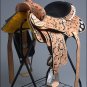BH094-F HILASON WESTERN LEATHER BARREL RACING TRAIL PLEASURE RIDING SADDLE 16"