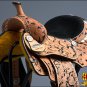 BH094-F HILASON WESTERN LEATHER BARREL RACING TRAIL PLEASURE RIDING SADDLE 16"