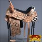 BH094-F HILASON WESTERN LEATHER BARREL RACING TRAIL PLEASURE RIDING SADDLE 16"